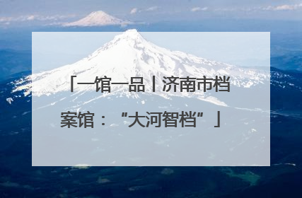 一馆一品丨济南市档案馆：“大河智档”